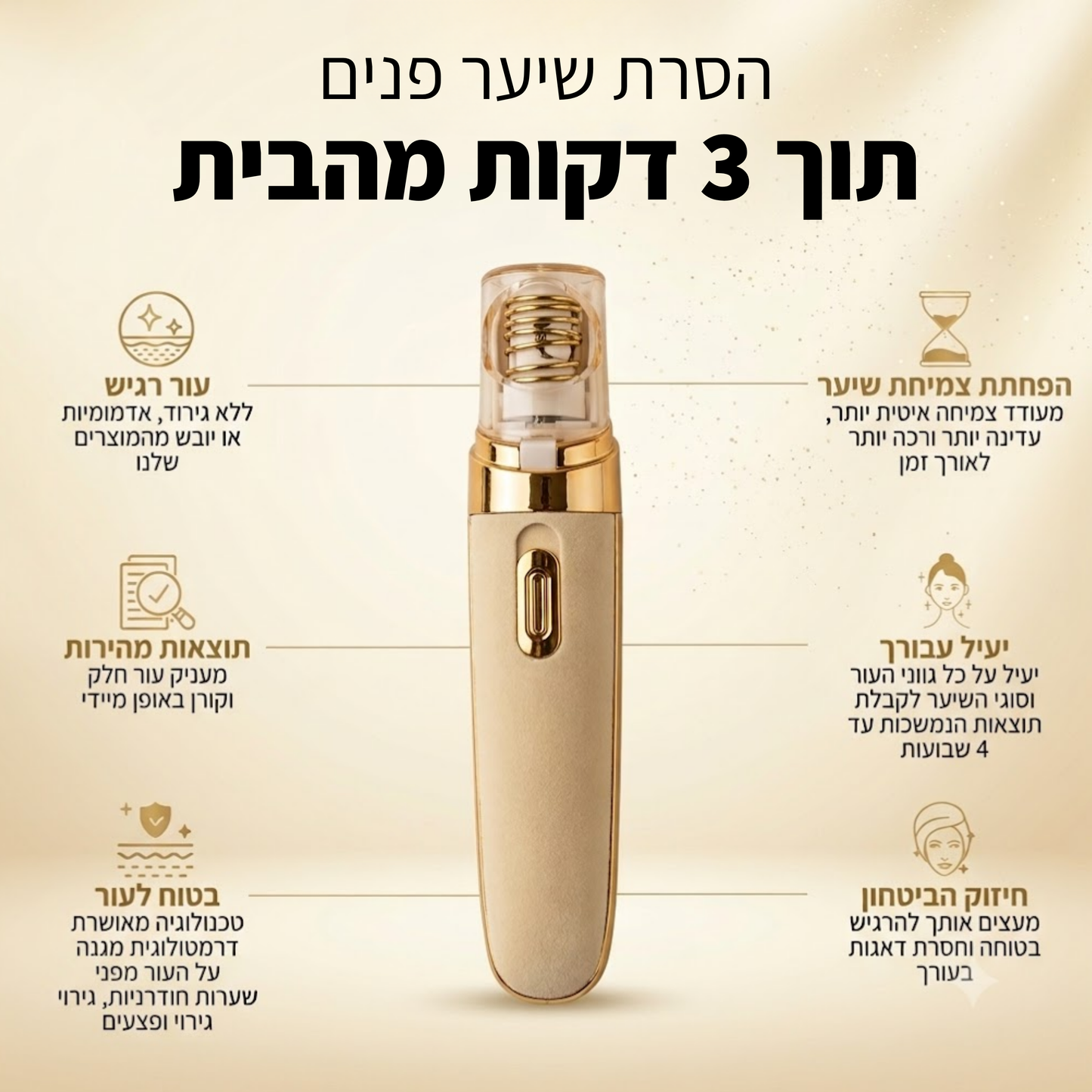 מארז הסרת שיער פנים