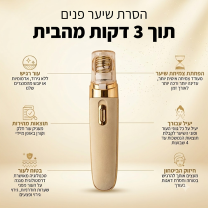 מארז הסרת שיער פנים